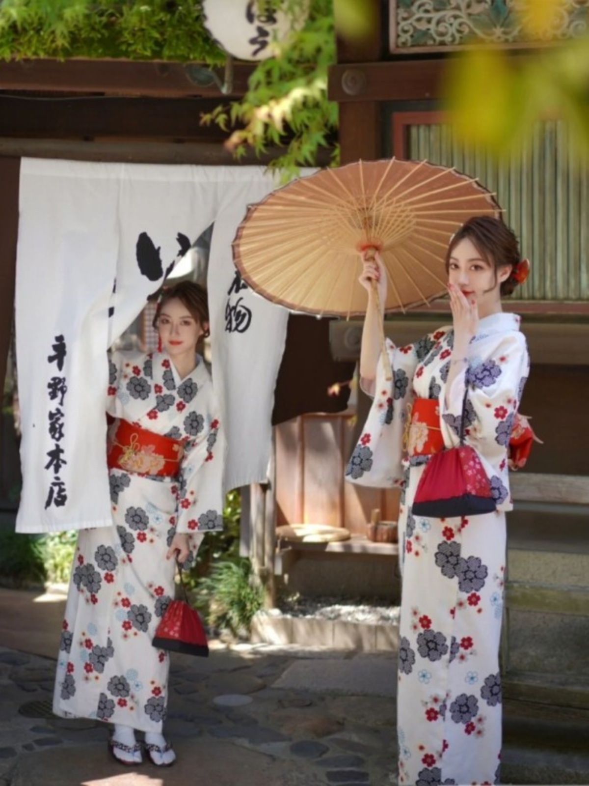 Photography Vintage Style - 新しいヴィンテージ和風着物バスローブドレス旅行写真撮影伝統的な改良されたスカート女性服ポリエステル繊維