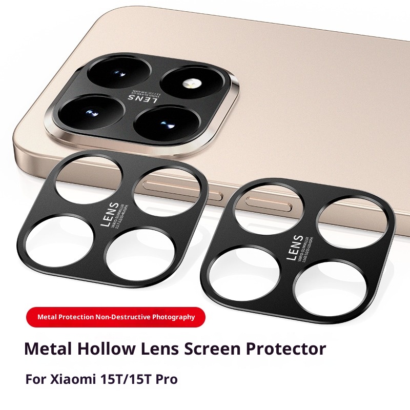Photography Kit Xiaomi - Xiaomi 15T Pro用アルミニウム製リアカメラレンズプロテクター、レンズカバー、スクリーンプロテクター、レンズリングフィルム