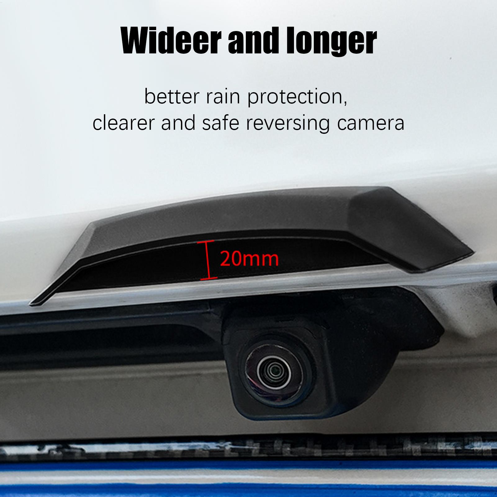 Camera Rain Cover - 1pc 新車リアカメラレインカバーバックミラーリバース保護ハウジングリバースカメラプロテクターシールドトラック SUV バンセダン用