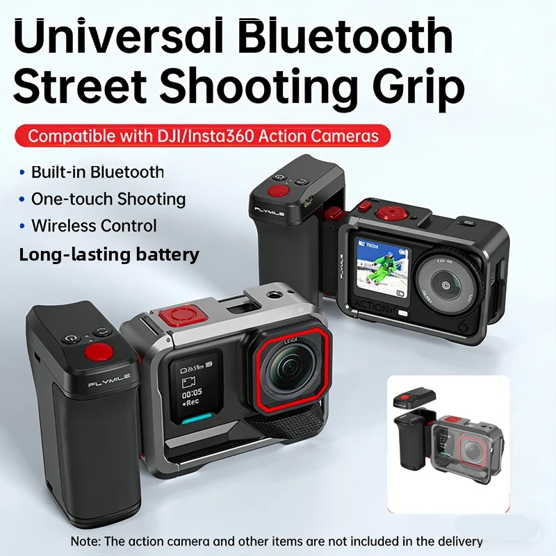 Photography Grip Insta360 X5 - DJI Action 6/5 Pro/4、Insta360 X5、ACE PRO