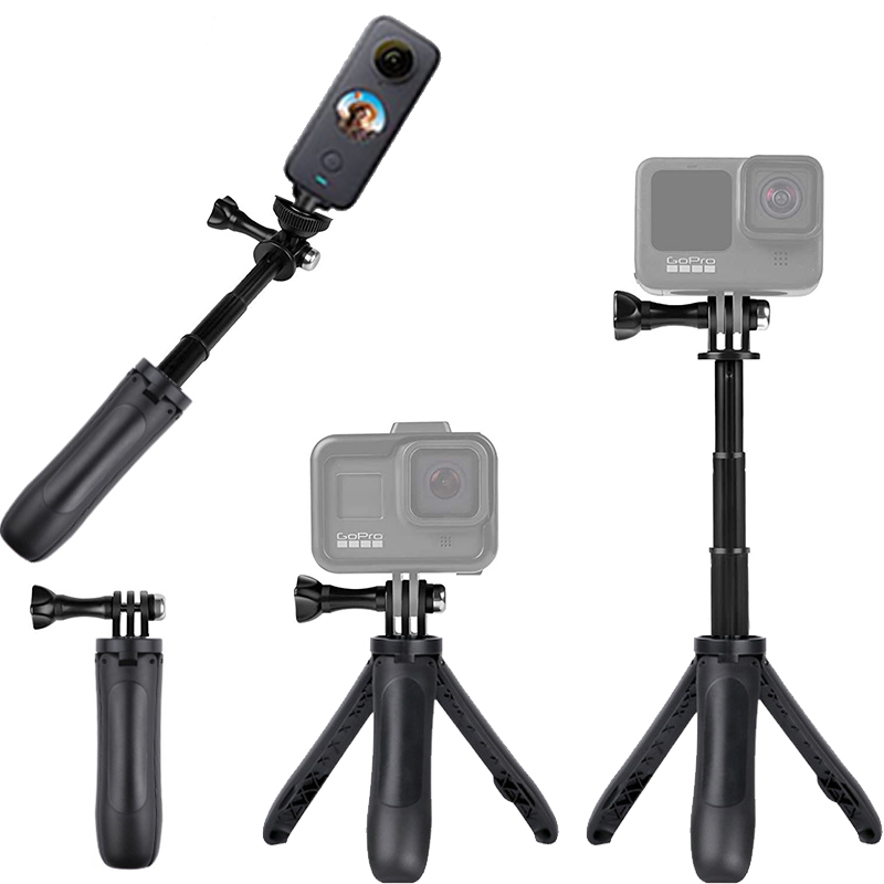 Photography Grip Insta360 X5 - ミニ Selfie スティックショーティー三脚ハンドルグリップポール GoPro 13 12