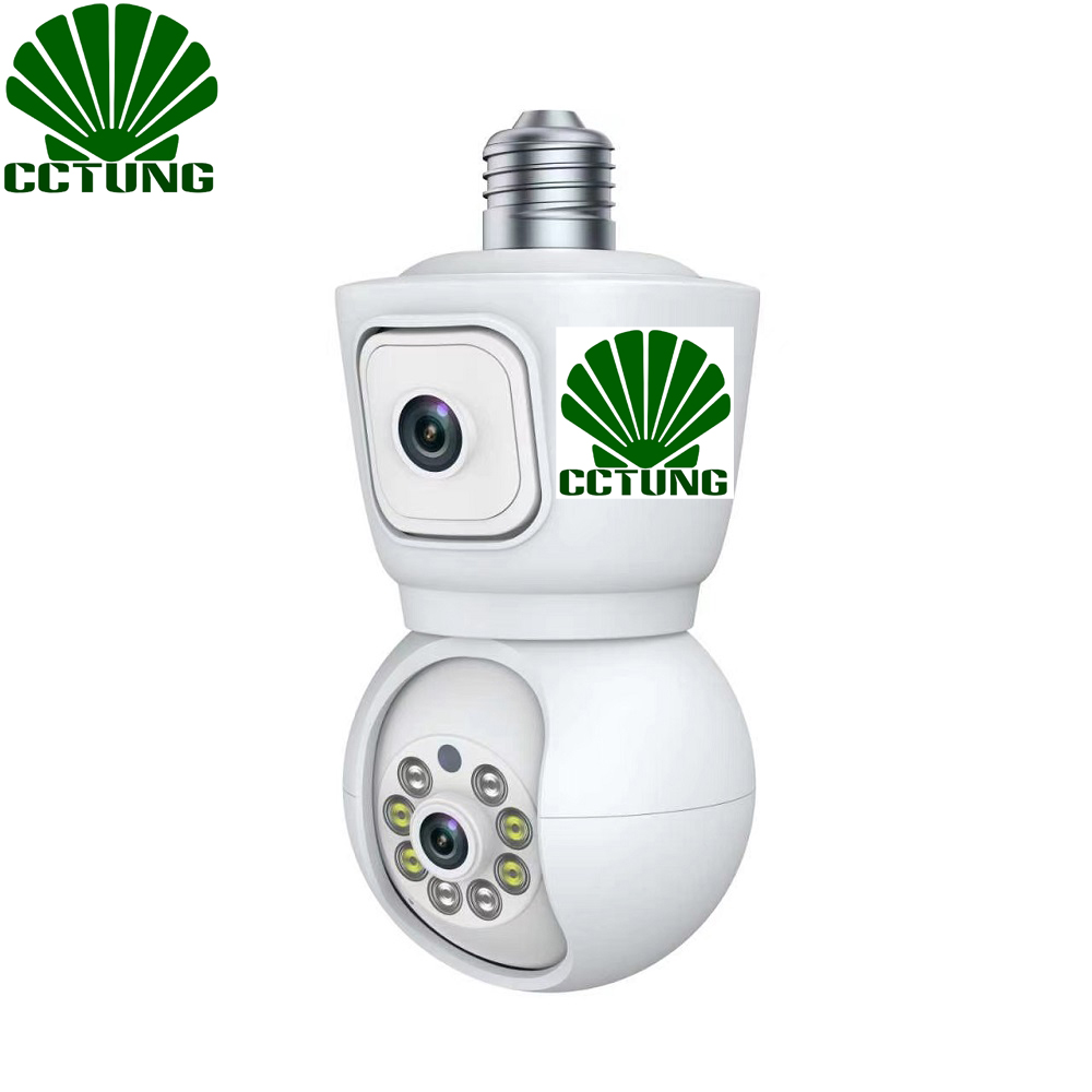 Photography Bulb - WiFi 360度パノラマ電球型カメラ E27ソケット付き & 6個の投光器 &