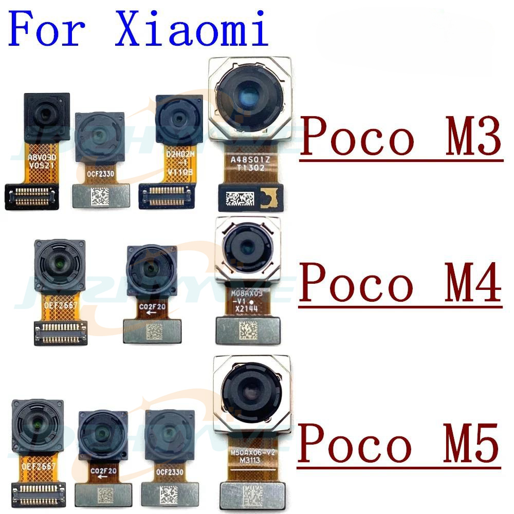 Photography Kit Xiaomi - Xiaomi Pocco m3 m4 m5のフロントカメラとリアカメラ,selfieサーマル,メインバック,ワイドカメラモジュール,フレックスケーブル部品