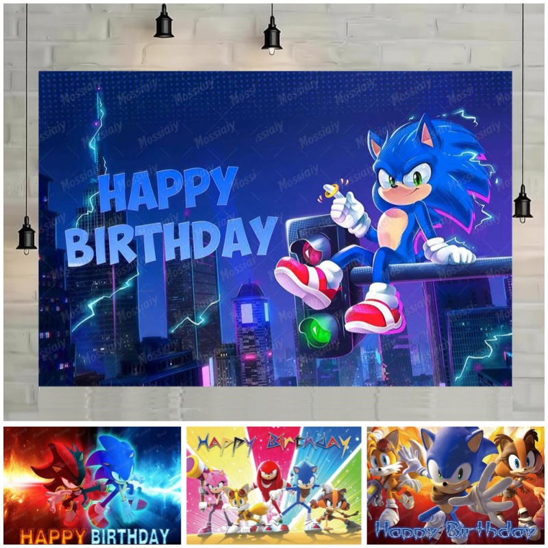 Photography Term - ブルーの走るハリネズミの赤ちゃんの誕生日写真撮影用背景幕、ベビーシャワーパーティーの装飾背景、子供の写真撮影用小道具