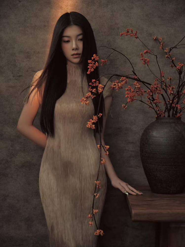 Photography Vintage Style - 新作2026中国風ポートレートアート写真撮影コスチュームスタジオアンビエントセンスヴィンテージ雰囲気感覚個性的ファッション