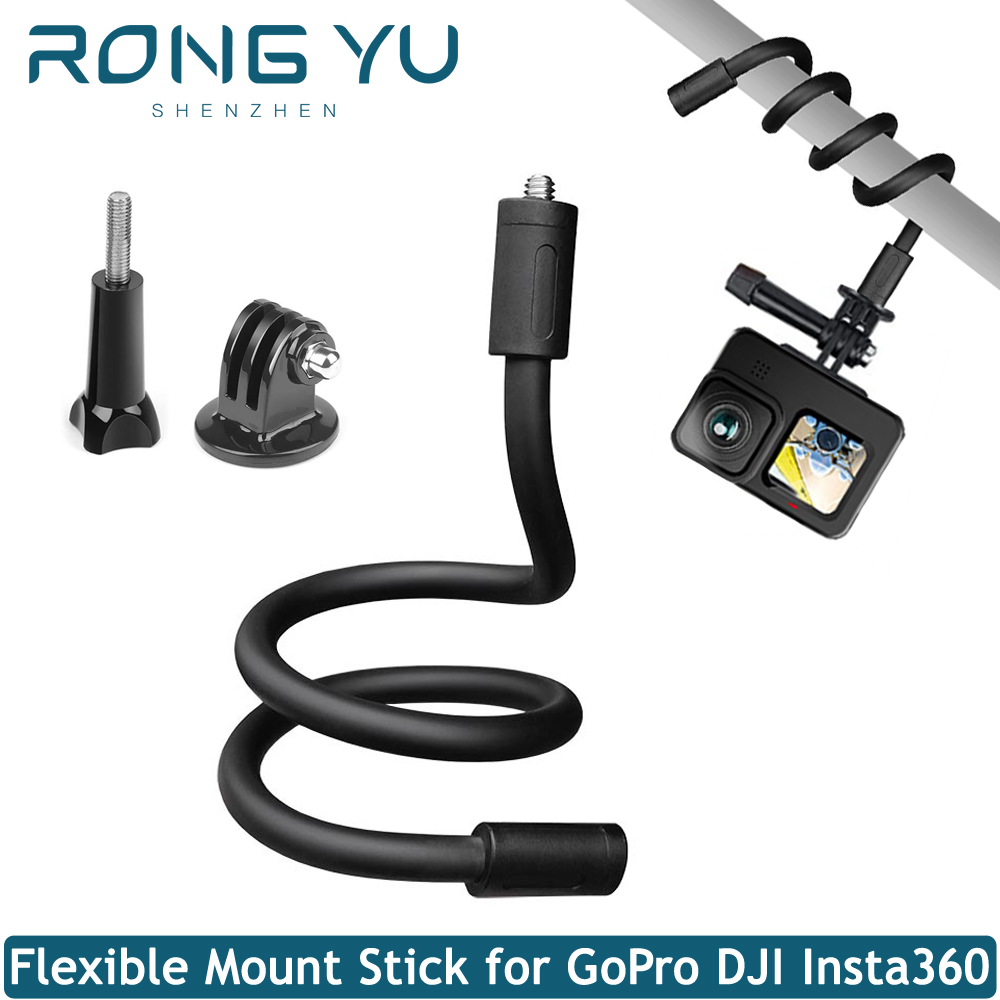 Photography Grip Insta360 X5 - フレキシブルマウント一脚三脚スタンドネックホルダーセルフィースティックポール GoPro Hero13 12 11 9