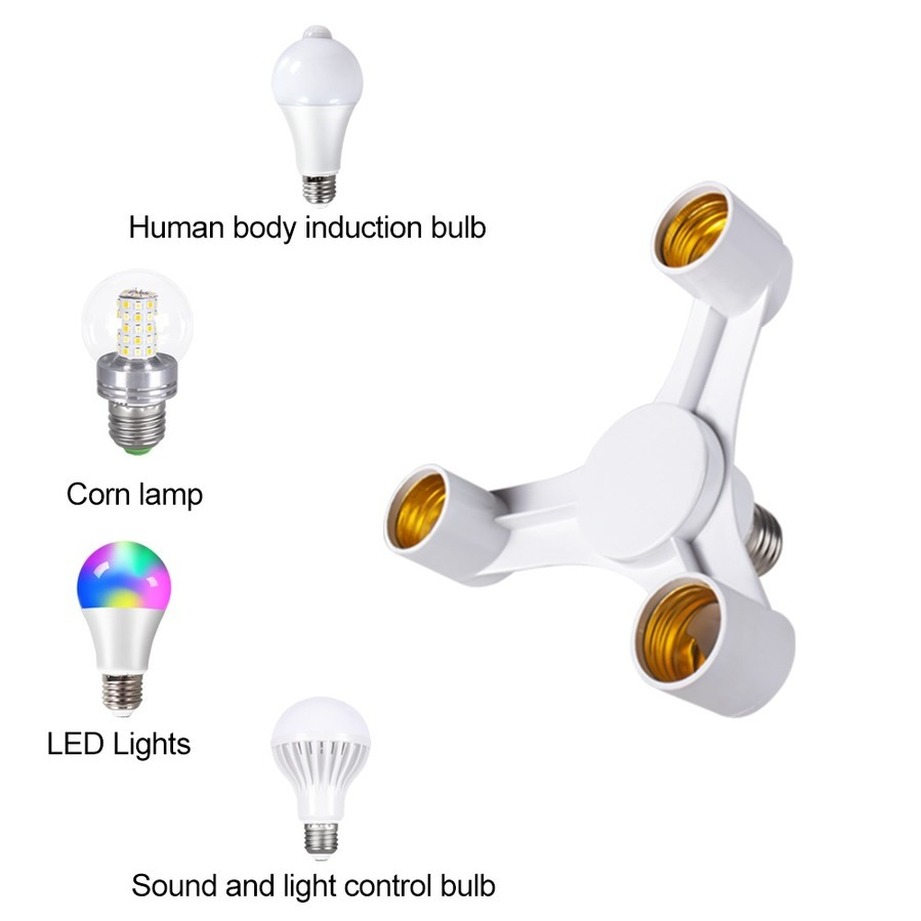 電球ソケット 3In1 E27 に E27 拡張 LED ラ - Photography Bulb のレビューと価格