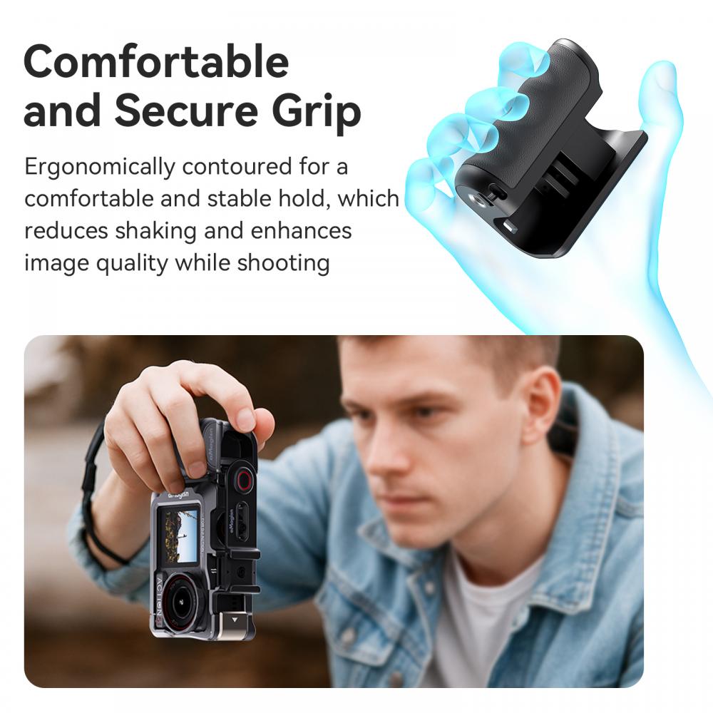 ストリートフォトグラフィー用ハンドルグリップ GoPro H - Photography Grip Insta360 X5 のレビューと価格