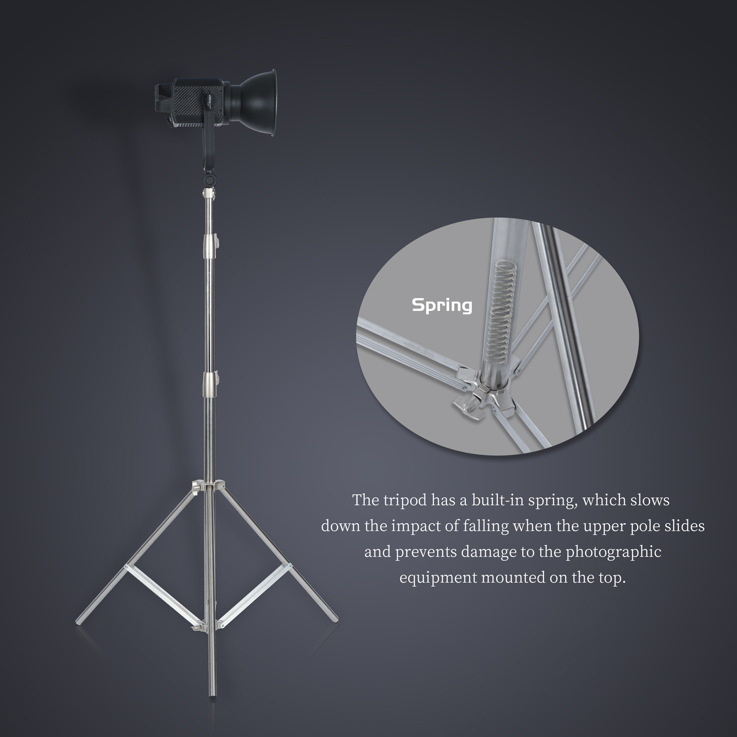 Sh-ステンレス鋼ライトスタンド、LEDライト用三脚サポート - Photography Kit Pro のレビューと価格