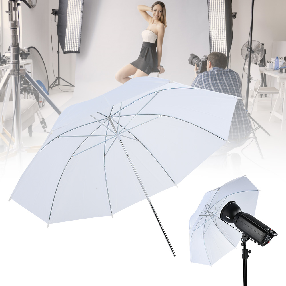33 インチ半透明ホワイトソフト傘写真撮影スタジオ用フラッシ - Photography Kit Pro のレビューと価格