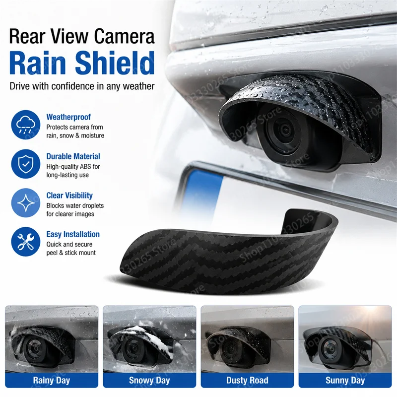 自動車用ユニバーサルリバースカメラレインカバー、自動車用リバ - Camera Rain Cover のレビューと価格