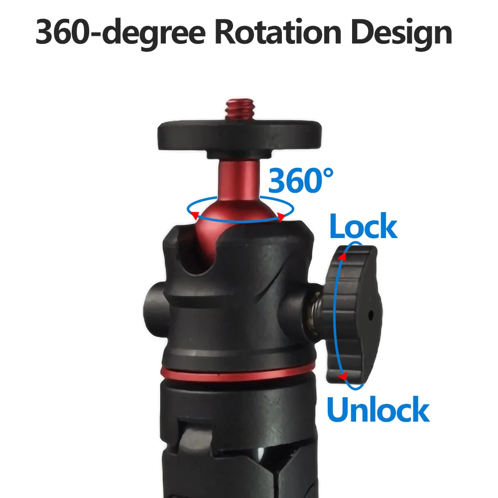 ポータブルミニデスクトップ延長三脚360度回転 °   ボー - Photography Grip Insta360 X5 のレビューと価格