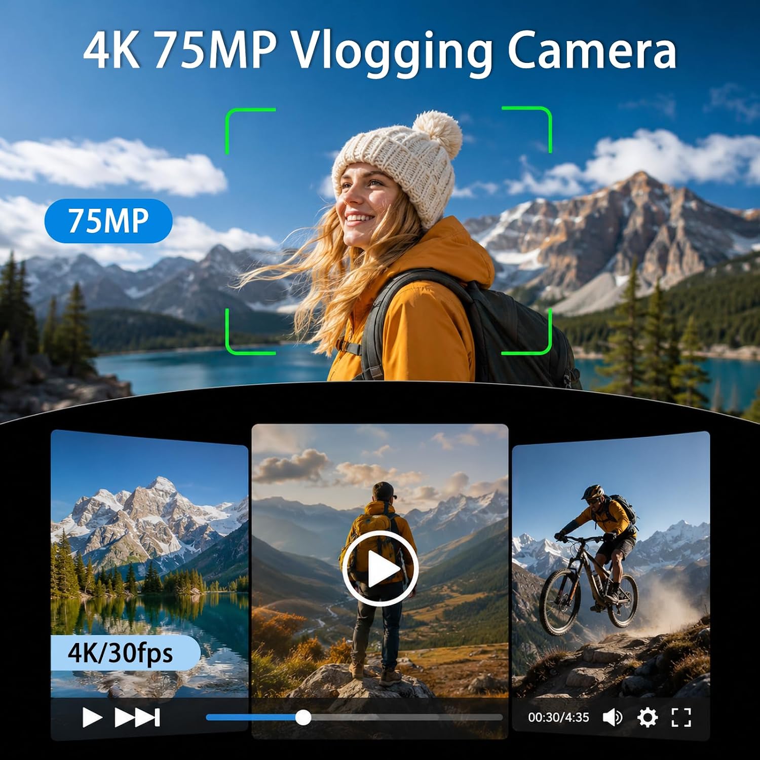 4KハンドヘルドジンバルVlogカメラ YouTube初心者 - Photography Term のレビューと価格