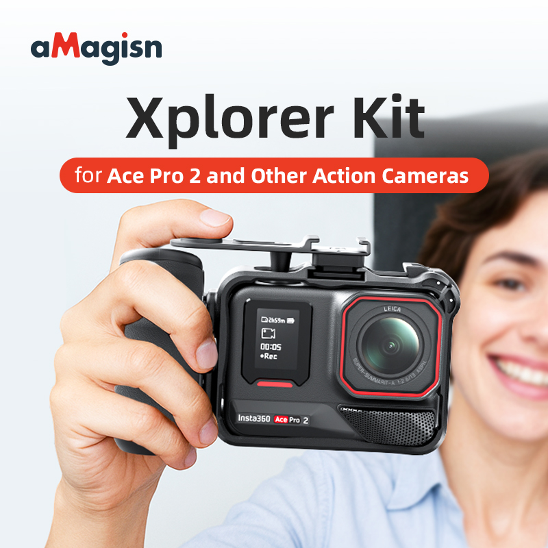 aMagisn Xplorerキット ストリート写真撮影用ハ - Photography Grip Insta360 X5 のレビューと価格