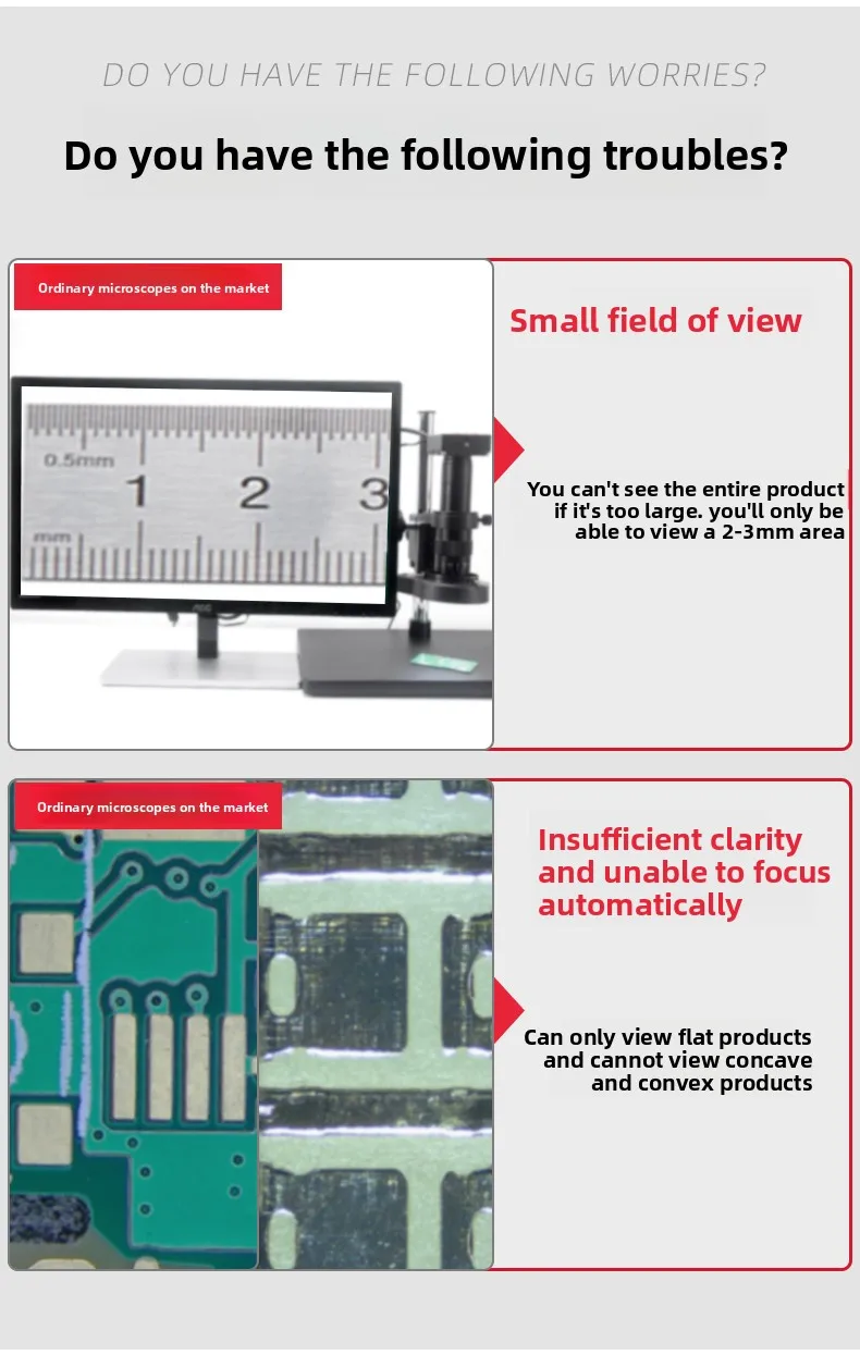 電子顕微鏡、4Kオートフォーカス、広い撮影範囲、深層撮影、倍 - Photography Depth Of Field のレビューと価格