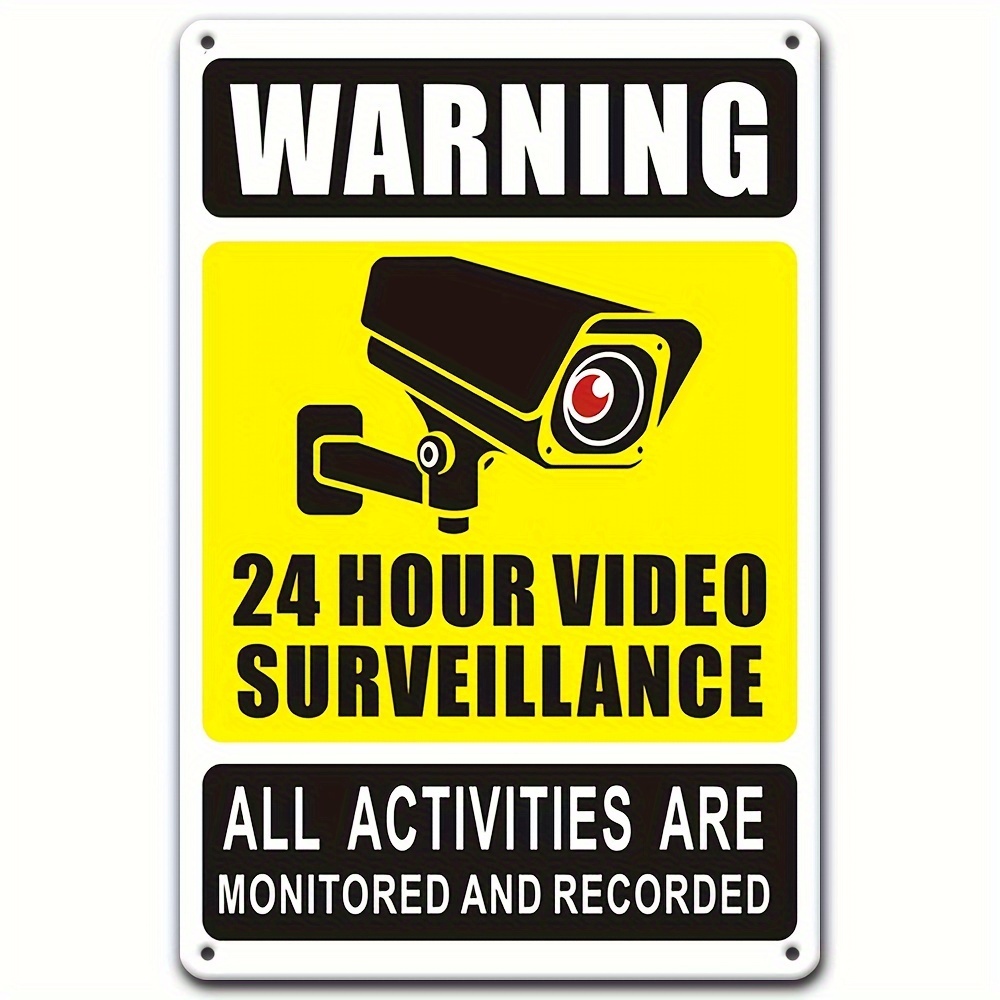 24時間365日ビデオ監視警告標識 - セキュリティカメラの - Photography Icon のレビューと価格