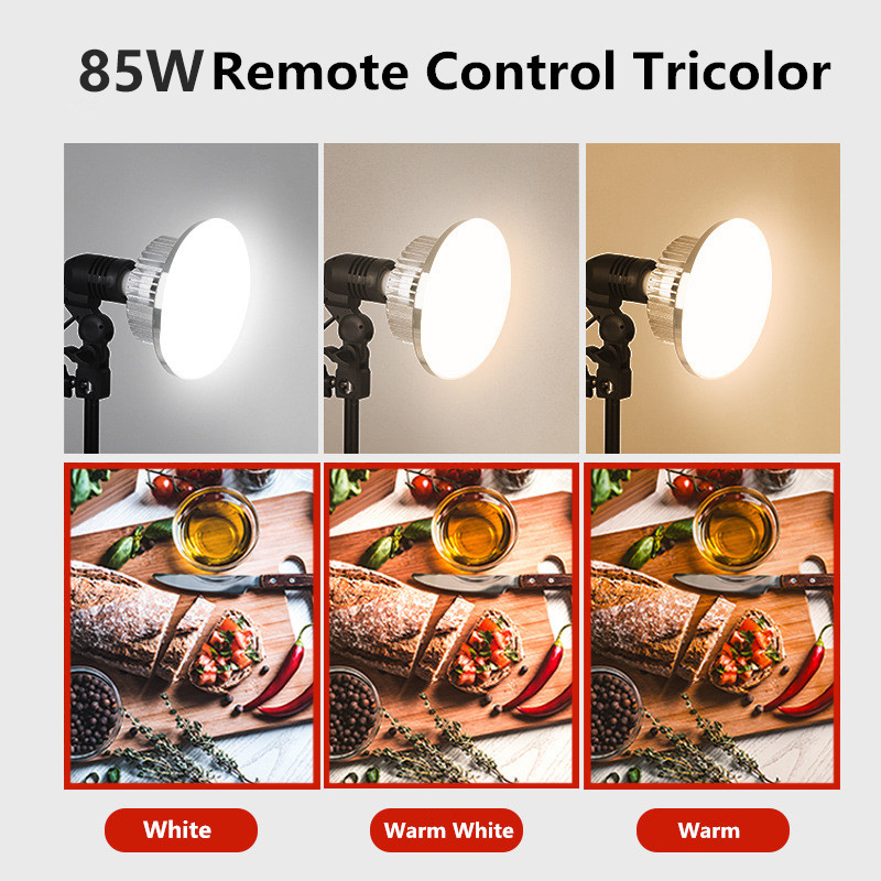 85 ワット LED 写真照明電球 E27 ベースランプリモ - Photography Bulb のレビューと価格