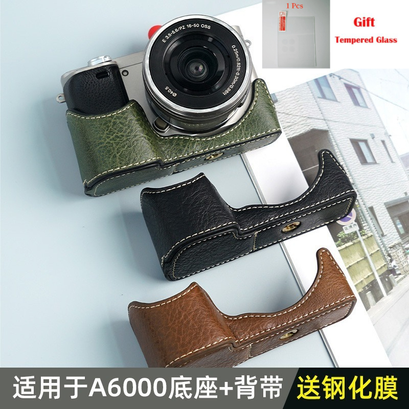 カメラバッグ PUレザー ハーフボディケース Sony A6 - Sony Camera A6400 のレビューと価格