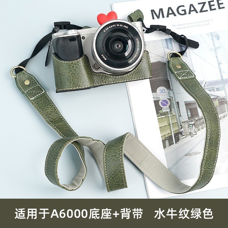 カメラバッグ PUレザー ハーフボディケース Sony A6 - Sony Camera A6400 のレビューと価格