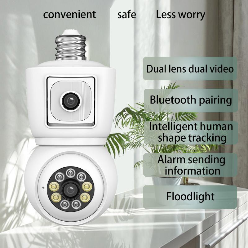 8MP E27 電球 WiFi カメラ 4K デュアルレンズ - Photography Term のレビューと価格