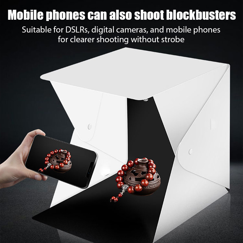 折りたたみ式ライトボックス ポータブル写真撮影用LEDフォト - Photography Kit Pro のレビューと価格