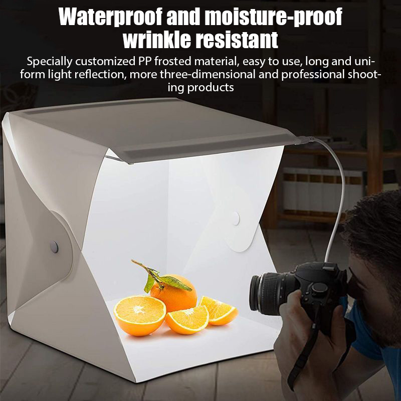 折りたたみ式ライトボックス ポータブル写真撮影用LEDフォト - Photography Kit Pro のレビューと価格
