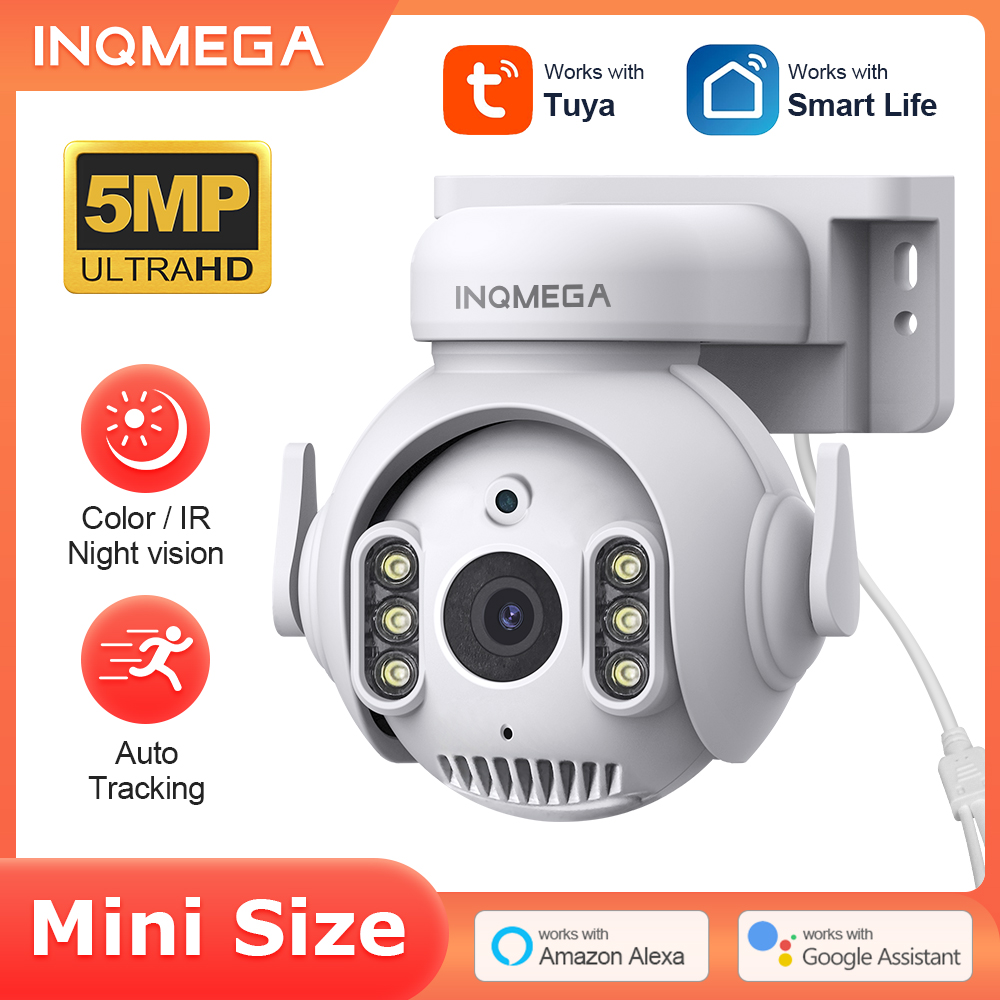 Inqmega-WiFiを備えた5mp屋外監視カメラ,ワイヤ - Photography Term のレビューと価格