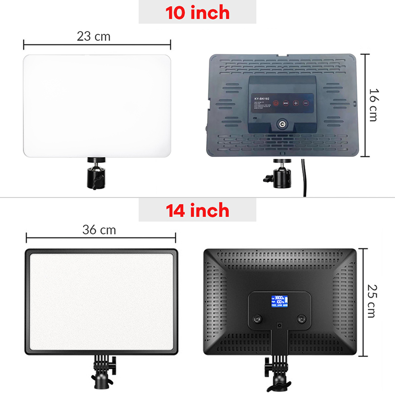 14 インチ 10 インチ LED ビデオライトパネル EU - Photography Bulb のレビューと価格