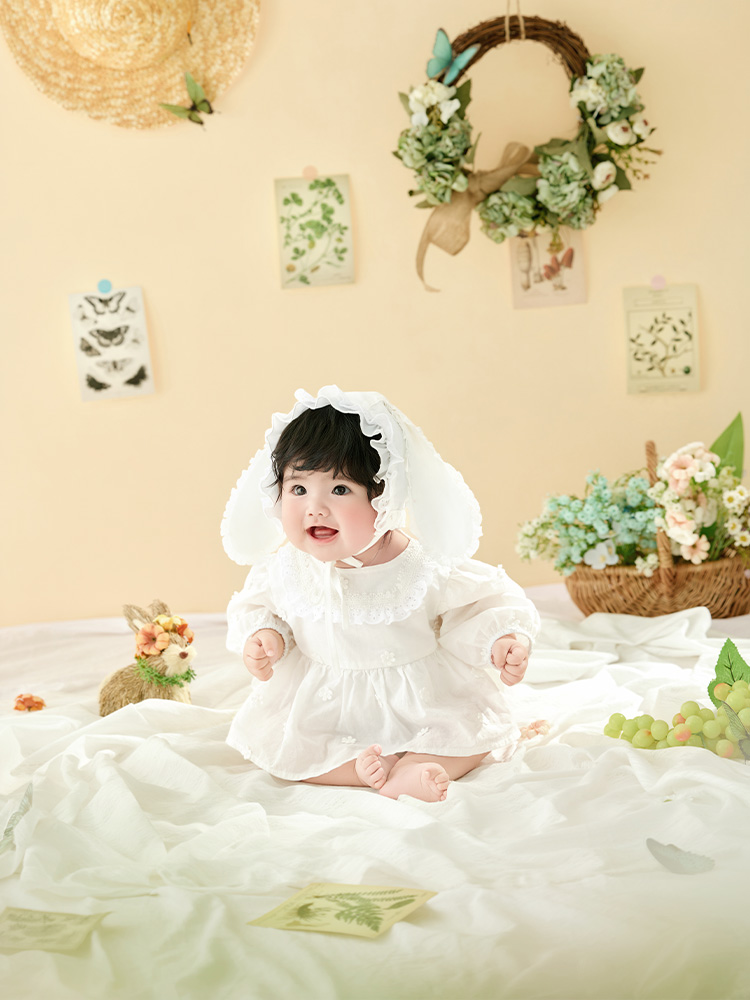牧歌的なスタイルの女の赤ちゃんの写真撮影用衣装、スタジオ用の - Photography Vintage Style のレビューと価格