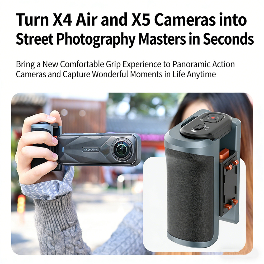 VRIG GA-08SE ストリート写真撮影グリップ Ins - Photography Grip Insta360 X5 のレビューと価格