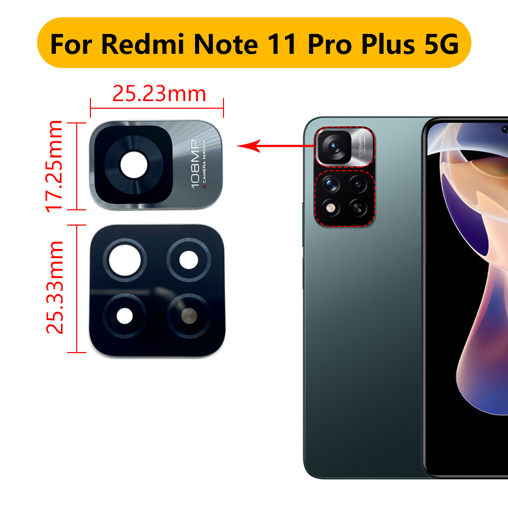 2 個、新しいバックリアカメラガラスレンズステッカー交換修理 - Photography Kit Xiaomi のレビューと価格