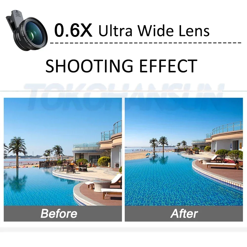 プロ仕様HDスマホカメラレンズキット 0.6倍広角レンズ 0 - Photography Kit Xiaomi のレビューと価格