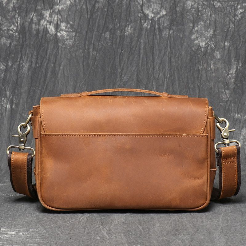ヴィンテージトップレイヤー牛革カメラバッグシングルショルダー - Photography Vintage Style のレビューと価格