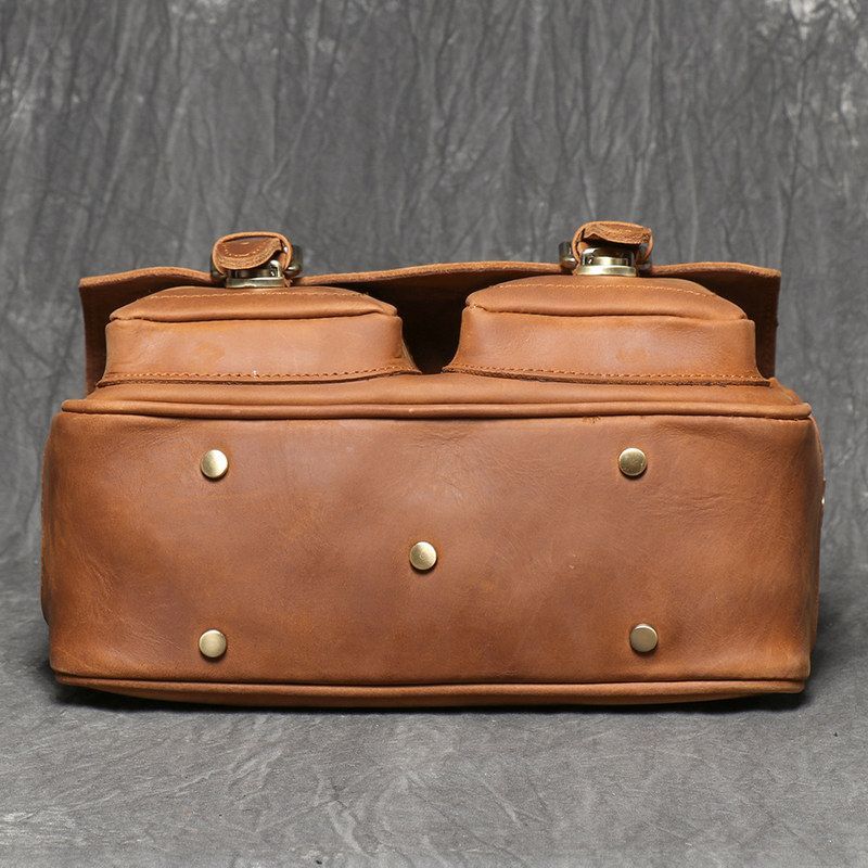 ヴィンテージトップレイヤー牛革カメラバッグシングルショルダー - Photography Vintage Style のレビューと価格