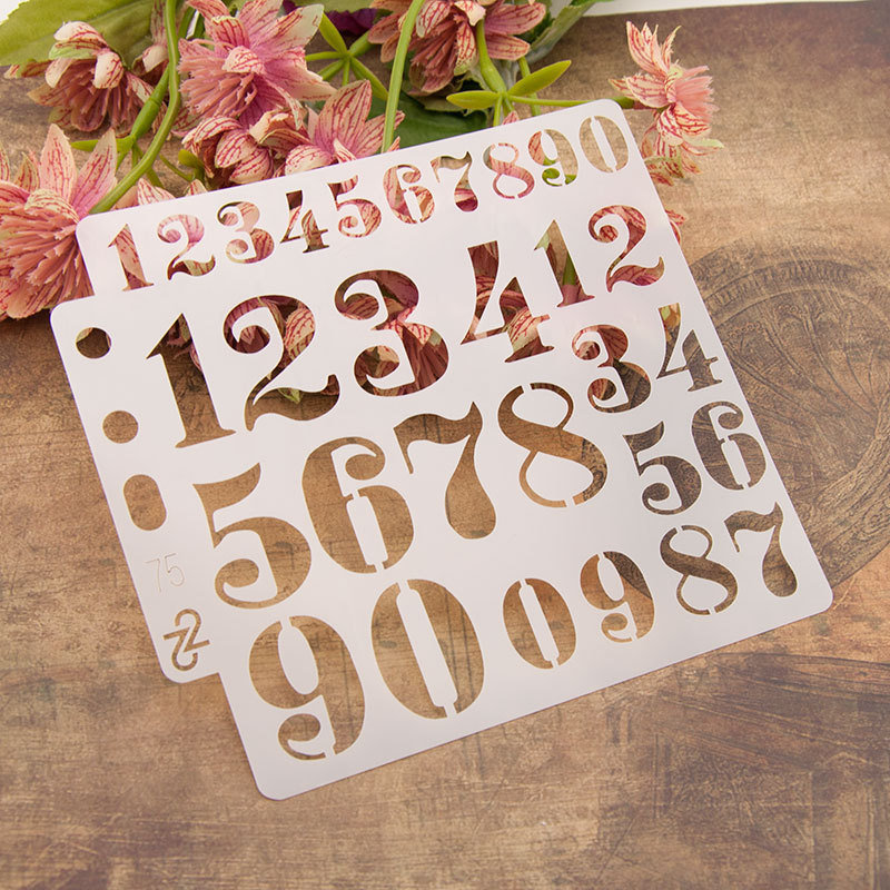 DIY クラフトアルファベット文字ステンシルテンプレート絵画 - Photography Font のレビューと価格